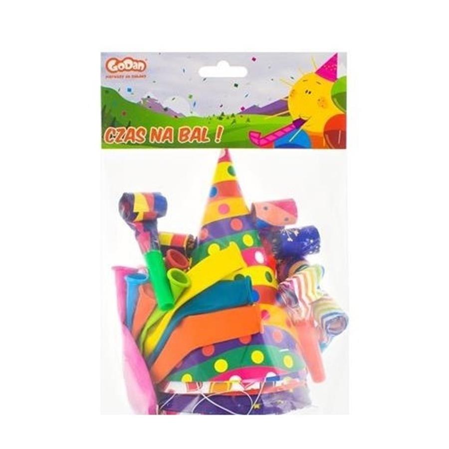 PAPEL CARNAVAL SET 24 ELEMENTOS GLOBO PARA 8 SONRISAS GODAN PZ-BAL8 GODAN